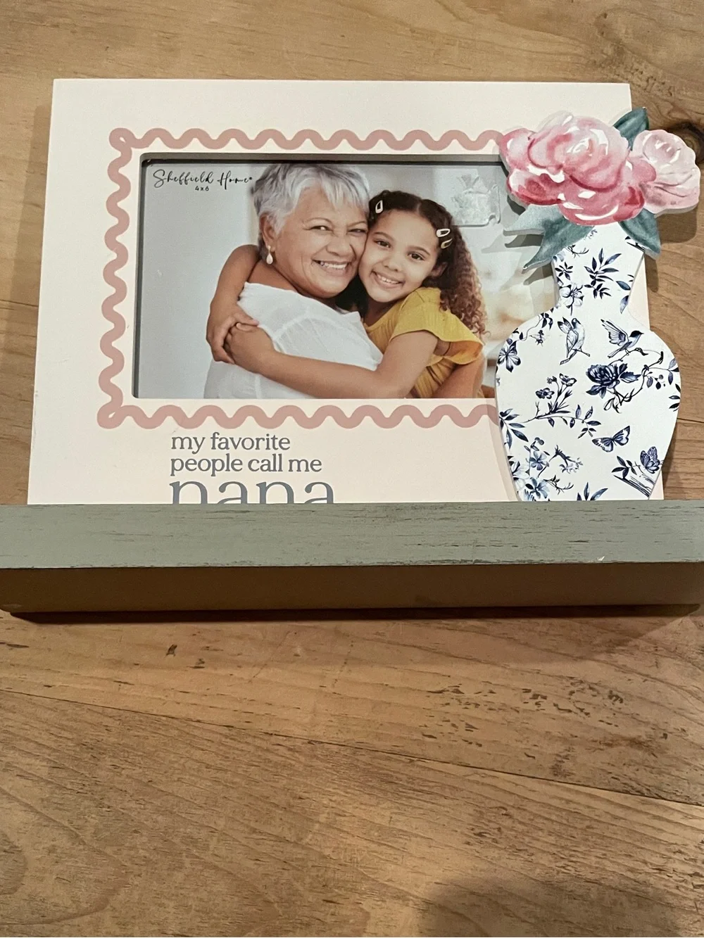NWT Sheffield Home Shabby Chic 4x6 photo frame Nana Grandmother